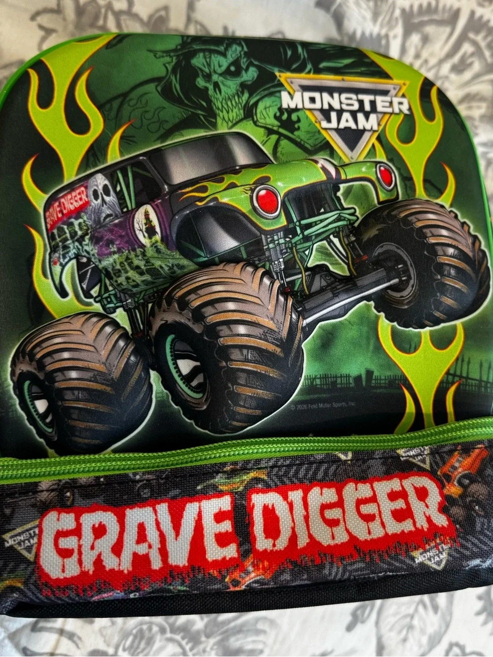 Monster Jam Lunch Pail - Grave Digger Design